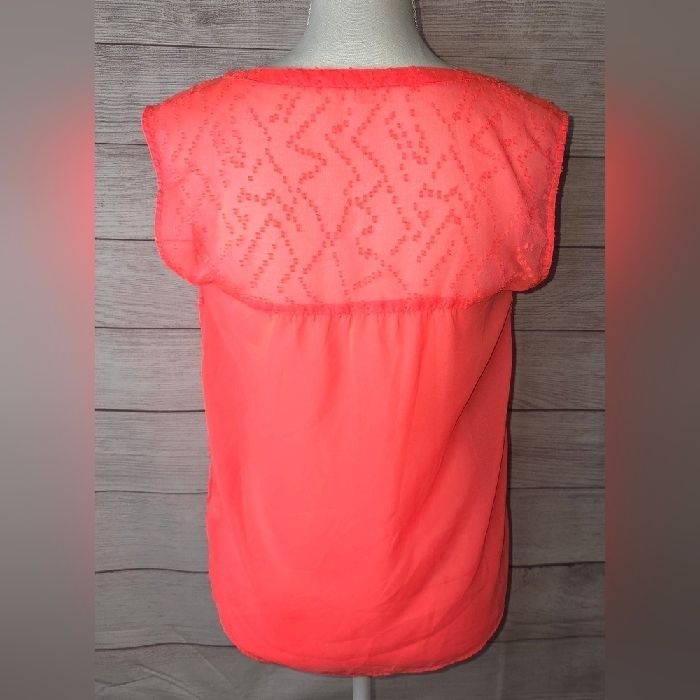 American Eagle Sheer Sleeveless Blouse Size XS - Picture 3 of 5